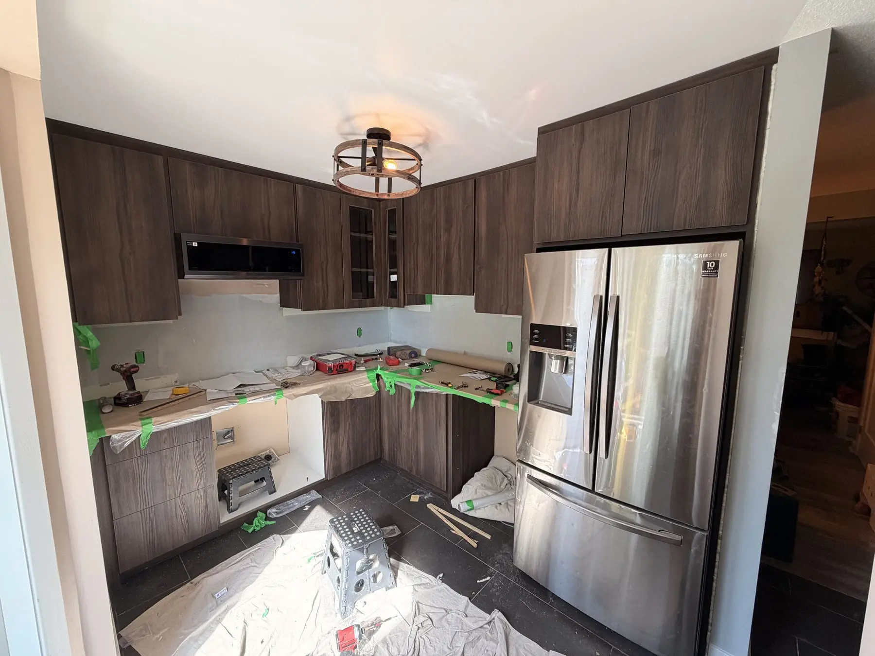 kitchen cabinets view after renovation